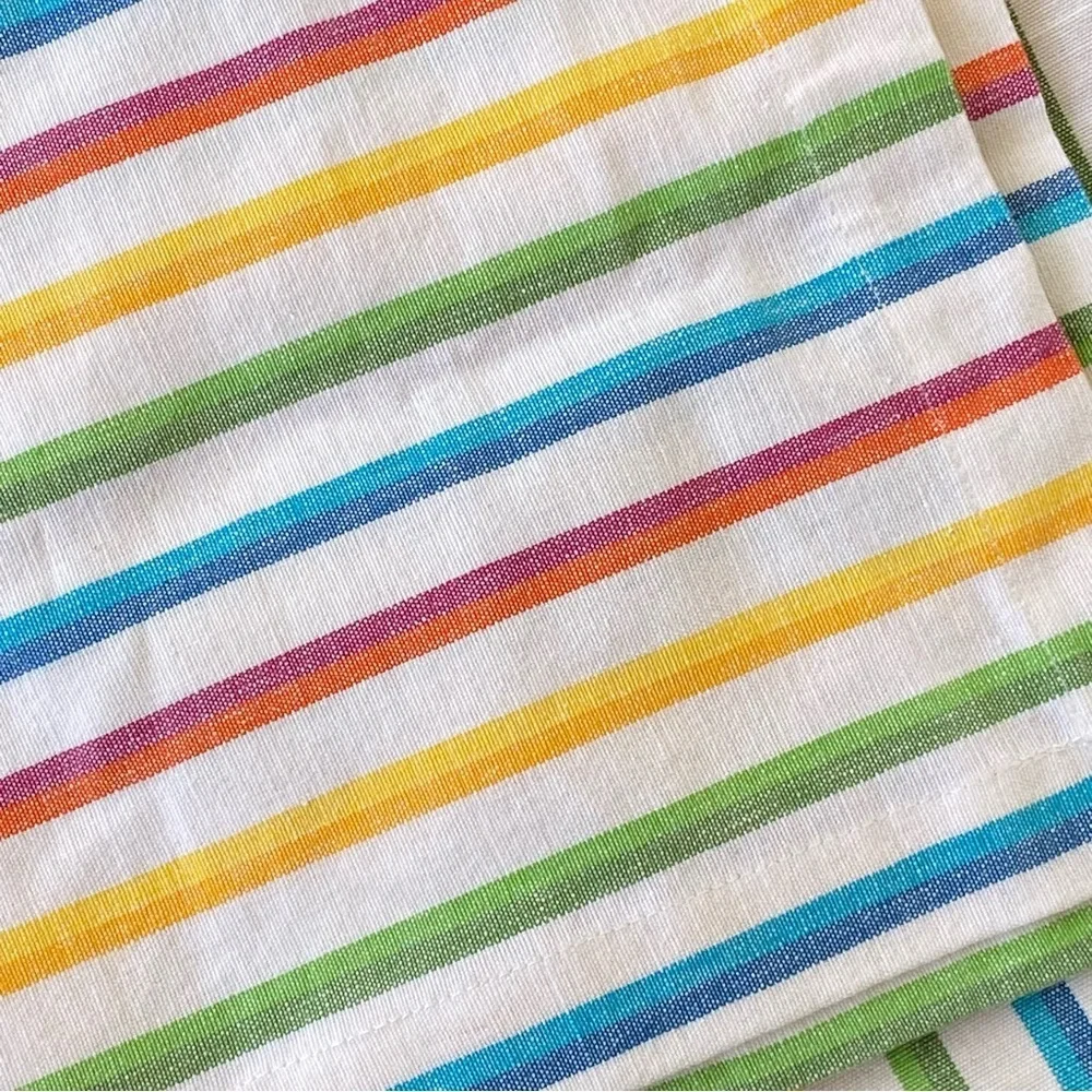Crate & Barrel Shadow Stripe Napkin Pair